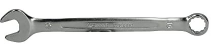 KS TOOLS - 922.0010 - Clé mixte Ultimate - clé plate 10 mm - Finition satinée - clé plate à cliquet en chrome vanadium - Angle de fourche et œil incliné à 15°