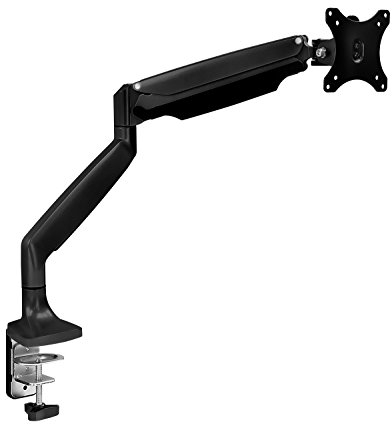 Mount-It! Einzelmonitorarm Schreibtischhalterung | Gelenkhöhe einstellbar | Passend für 53-81cm (21 22 23 24 27 30 32 Zoll) VESA-kompatiblen Computerbildschirm