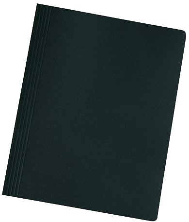 Herlitz 11130325 Schnellhefter A4 aus Karton gefaltet in schwarz