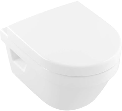 Villeroy und Boch Tiefspül- WC Architectura Compact 350x480mm DirectFlush, wandhängend, weiss, 4687R001, Farbe: Weiß