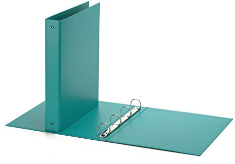 Favorit Raccoglitori, 22 x 30 cm, 4 Anelli Tondi da 30 mm, Verde Acqua