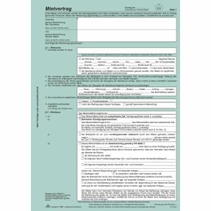 25 x RNK Vordruck Universal-Mietvertrag A4 3x2 Seiten selbstdurchschreibend