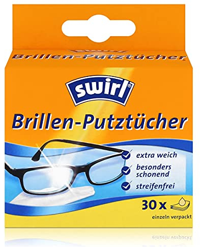 Swirl - Brillen-Putztücher, einzeln verpackt