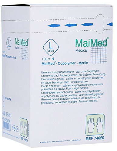 Maimed Copolymer Handschuh Steril Größe L Einz.Verp.