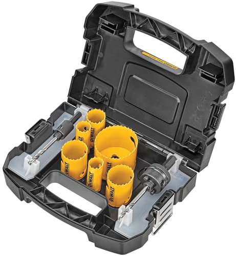 DEWALT, Kit con sega a tazza bimetallica per legno, metallo e plastica (D180001)