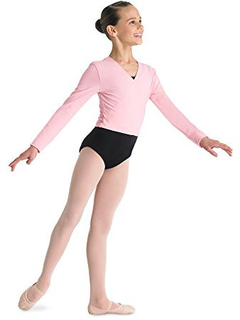 Ballettwickeljacke für Kinder aus Baumwolle, ROSA, 4-6 J.