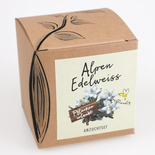 Geschenk-Anzuchtset ALPENEDELWEISS - Geschützte Schönheit für Ihren Garten