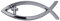 Christlicher Fisch mit Kreuz Premium Chrome Plated Metall religiösen Auto LKW Motorrad Emblem Herr, Gott Jesus Christ Religion Ichthus Symbol