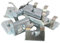 10x Nutenstein einschwenkbar Nut 10 - Typ B - M8 mit Steg, Federblech, Stahl