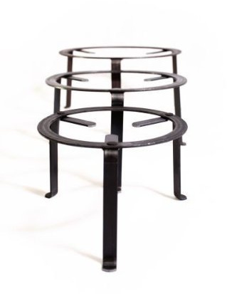 andere Hersteller Dreibein Ständer 40cm, Schmiedeeisen