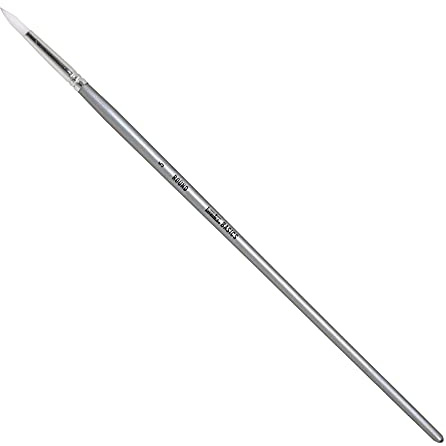 Liquitex BASICS Paint Brush, Round No. 5 | Medium-soft synthetic bristles, long smooth handles. Easy to clean, super durable and carry a good color load.
