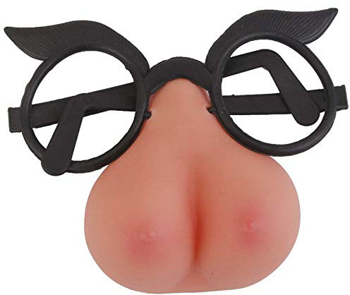 ST Rubber Scherzbrille mit Busennase