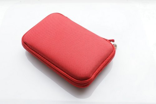 Protective Carrying Case for 2.5 Portable External Hard Disk Drive / SSD - For Western Digital/WD/Seagate/Sandisk/Toshiba/Samsung/LaCie - Space for Memory Cards and USB cable - Detachable Hand Strap