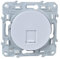 Schneider Electric S520475 Odace, prise RJ45 Blanc, grade 1 (téléphone + informatique) cat. 6 UTP, à vis