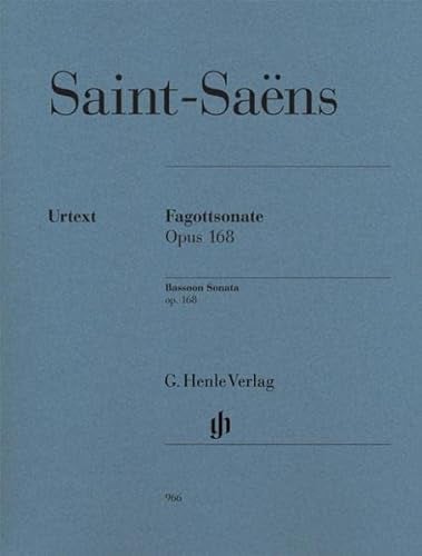 Sonate für Fagott und Klavier op. 168: Besetzung: Fagott und Klavier (G. Henle Urtext-Ausgabe)