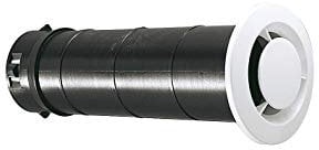 bouche ventilation - fixe - diamètre 125 mm - manchon long - atlantic 422151
