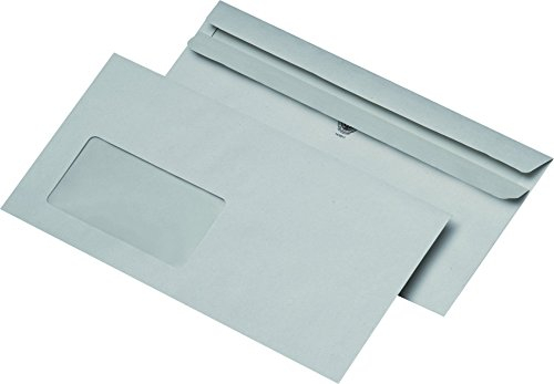 Briefhülle DL SK 75g m.Fenster Grau