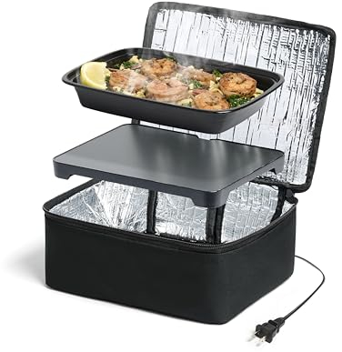 HOTLOGIC 16801056-BLK Portable Personal Mini Oven, Nylon, Black
