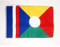 AZ FLAG - Drapeau La Réunion alternatif - 45x30 cm - Pavillon Réunionais - France 100% Polyester Avec Deux Cordelettes - 20g
