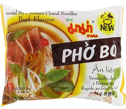 MAMA Nouilles de Riz Instantanées Bœuf Pho Bo 30 x 55 g 1 Unité