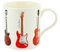 The Leonardo Collection Rock n' Roll Guitars Fine China Tea Coffee Mug in Gift Box