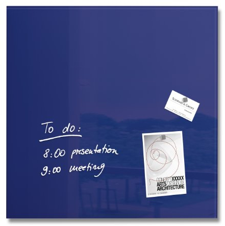 Sigel GL113 Glas-Magnetboard / Magnettafel artverum®, violett/lila, 48 x 48 cm - weitere Farben auswählbar