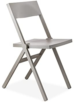 Alessi Piana ASPN7032 - Klappstuhl des Designs, in Polypropylen, Verstärkt mit Glasfaser, Grau