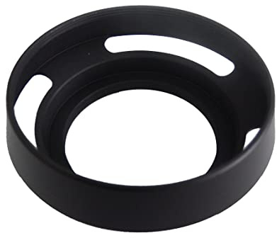 vhbw Gegenlichtblende für 43mm Objektiv | Streulichtblende, Schwarz, Metall, rund