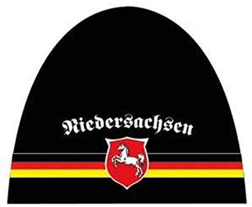 FRIP - Strickmütze Niedersachsen mit Wappen & Stickerei Mütze Cap schwarz