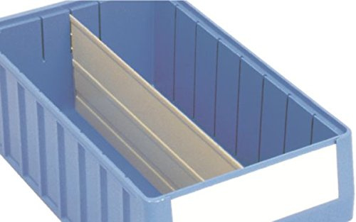 BITO 3-1078 Längsteiler für Regalkästen RK, LT3214 Typenbezeichnung, Kieselgrau (10-er Pack)
