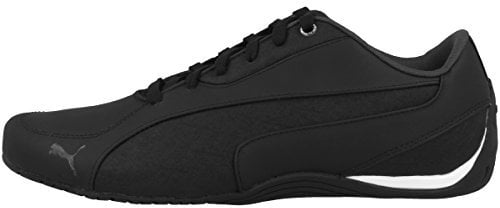 PUMA Unisex Sneakers knöchelfrei Drift Cat 5 Leder, Schwarz Schwarz Asphalt, 42.5 EU