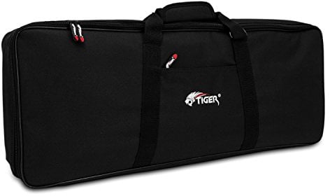 TIGER KGB7-05 61-Key Keyboard Bag with Straps - 970 x 375 x 140mm - Black