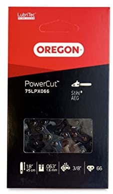 Oregon 75LPX066E - Catena, passo 3/8-inch, 66 maglie di trascinamento