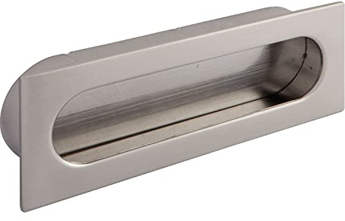 SIRO Muschelgriff Azan Breite 125 mm, Einlassmaß 121 x 39 mm, ZN Edelstahl Effekt