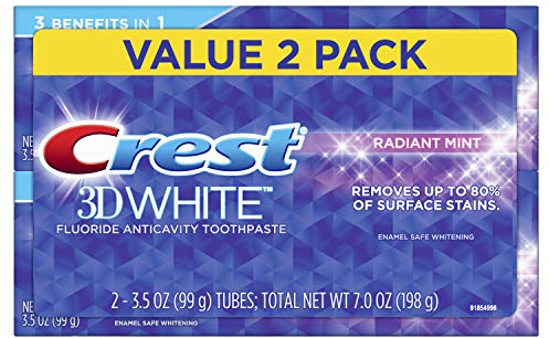 Crest 3D White Radiant Mint Whitening Zahnpasta, 100 ml