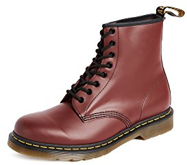 Dr. Martens 1460 Smooth, Stivali Unisex - Adulto, Rosso (Cherry Red), 42 EU
