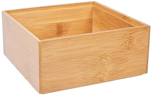Zeller 13330 Ordnungsbox 15 x 15 x 6.5 cm, Bamboo, Sonstige