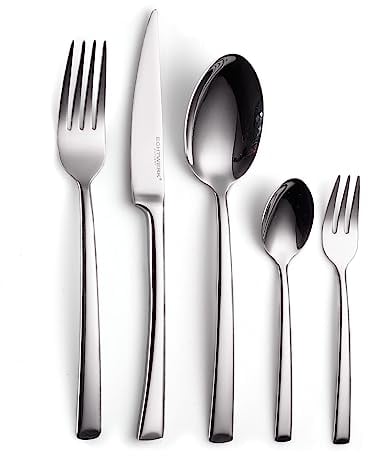 ECHTWERK Tafelbesteck Avelino, Silber Edition, 30-teilig, Essbesteck für bis zu 6 Personen, Edelstahl 18/10, hochglänzend, Hochwertiges Besteck Set, für festliche Tafeln, inkl. Aufbewahrungs-Kassette