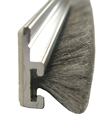 Bürstendichtung BAP 20 mm x 200 cm Türbürste Türdichtung Alu mit Klebestreifen