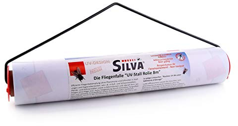 Silva - UV-Stall Rolle 8 m x 30 cm - Fliegenfalle für Agrar- und Landwirtschaft