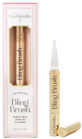 Baublerella Cepillo Brillante | El bolígrafo Limpiador de Joyas Natural Original para Llevar | Fórmula no tóxica, Aprobado por la TSA, no Necesita Agua