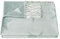 ZOLLNER Kuscheldecke, Plaid, 130x170 cm, Fransen, Wendedecke, hellblau