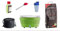 LotusGrill XL Starter-Set 1x XL Grill Limettengrün mit USB-Anschluß, 1x Buchenholzkohle 2,5 kg, 1x Brennpaste 200ml, 1x Marinierpinsel, 1x Dressingshaker, 1x Transport-Tasche XL