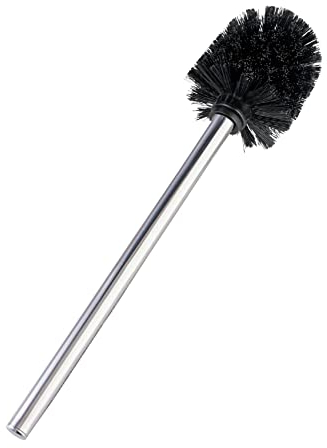 WENKO Brosse Rechange WC, Brosse WC avec Manche INOX Brillant, 37 x 13 x 8 cm