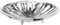 Guzzini Centrotavola Grande Look, Cromo, Ø34.3 x h7.3 cm