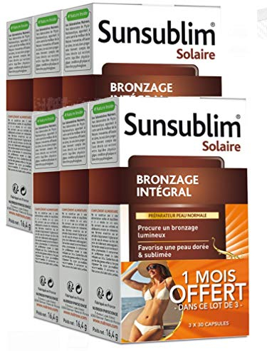 Nutreov Sunsublim Bronzage Intégral à l'Huile d'Argan Lot de 6 x 30 Capsules
