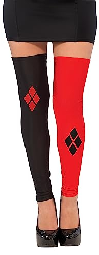 Rubie's Official Harley Quinn Thigh High Tights/Leggings Accessory, Adults Costume Halloween