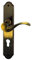 Alpertec 32215943 Neal-LS Messing brüniert PZ Drückergarnitur Türdrücker Türbeschläge Neu, Wohnungseingangstüren beidseitig Drücker