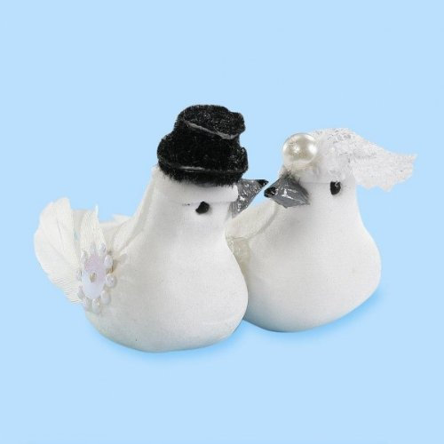 Hochzeits-Taubenpaar, Tischdeko Hochzeitstisch