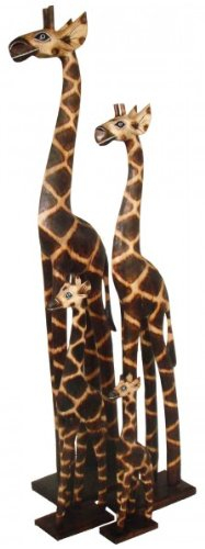 Woru Holz-Giraffe Deko-Giraffe, Grösse:ca. 100 cm